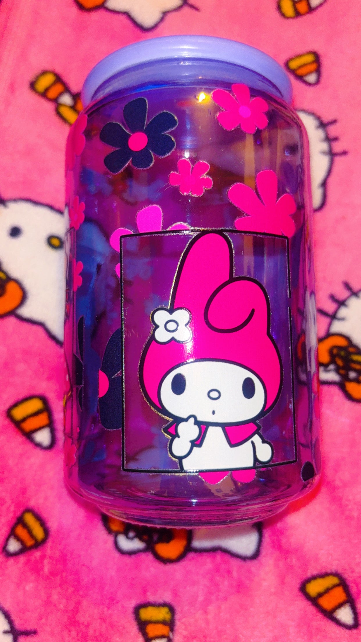 Sanrio glass tumbler