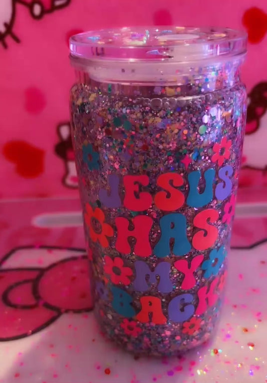 Jesus snow globe tumbler