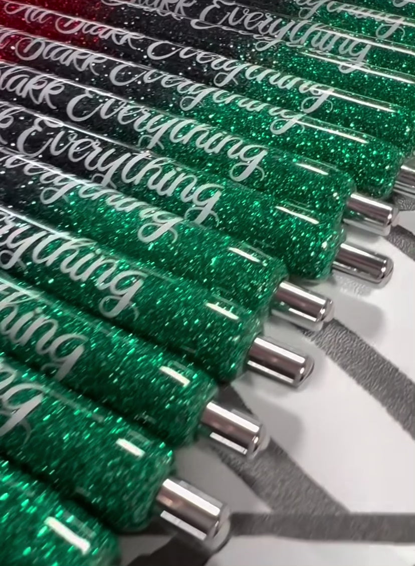 Customized Glitter Gel Pen – Sassy Boo Creations