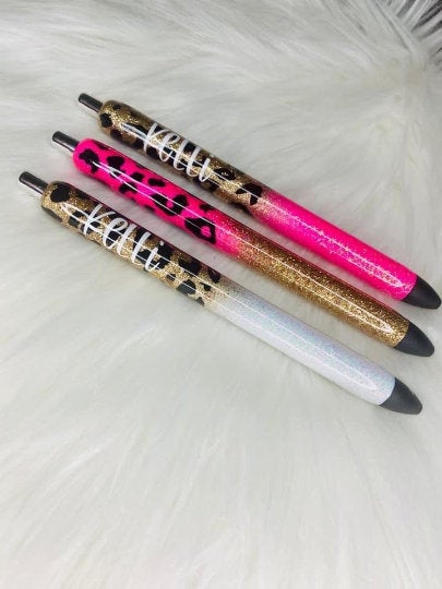 Customized Glitter Gel Pen – Sassy Boo Creations